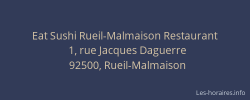 Eat Sushi Rueil-Malmaison Restaurant