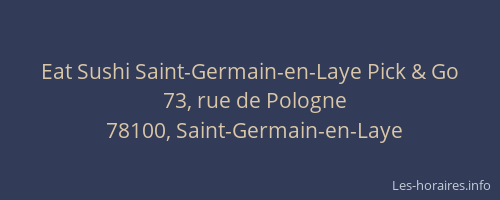 Eat Sushi Saint-Germain-en-Laye Pick & Go