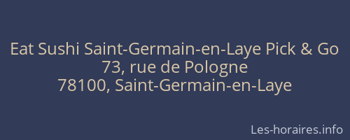 Eat Sushi Saint-Germain-en-Laye Pick & Go