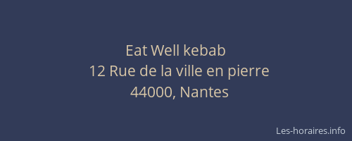 Eat Well kebab