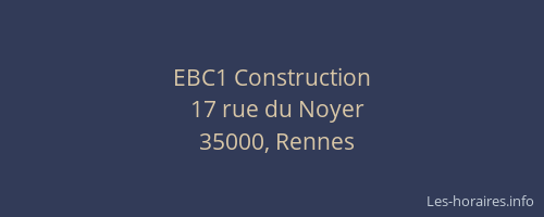 EBC1 Construction