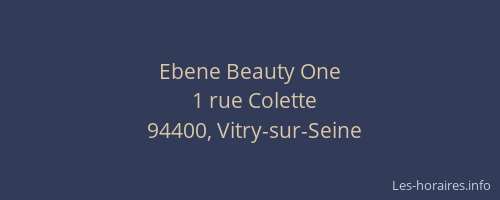 Ebene Beauty One
