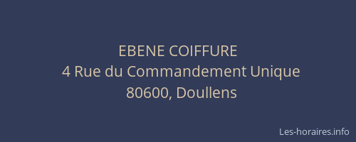 EBENE COIFFURE
