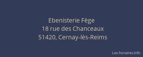 Ebenisterie Fège