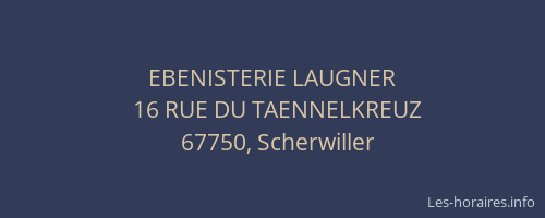 EBENISTERIE LAUGNER