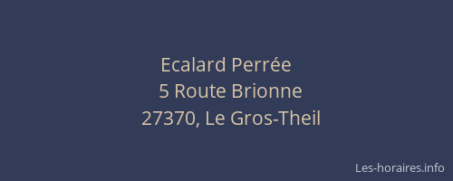 Ecalard Perr&eacute;e