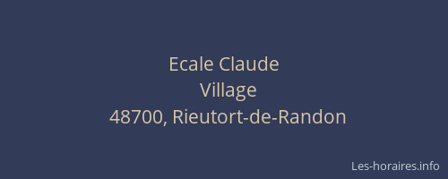 Ecale Claude