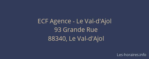 ECF Agence - Le Val-d'Ajol