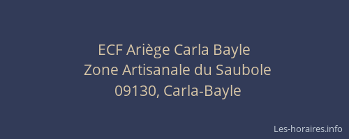 ECF Ariège Carla Bayle