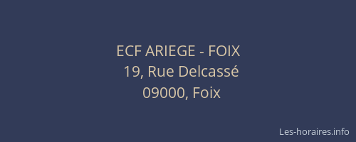 ECF ARIEGE - FOIX
