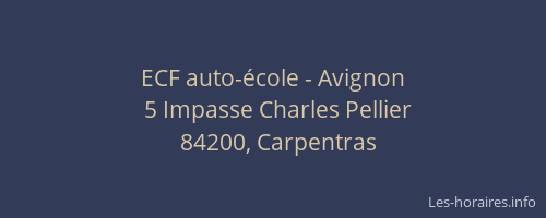 ECF auto-école - Avignon