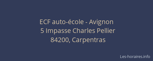 ECF auto-&eacute;cole - Avignon