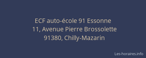 ECF auto-école 91 Essonne