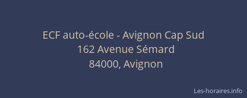 ECF auto-école - Avignon Cap Sud