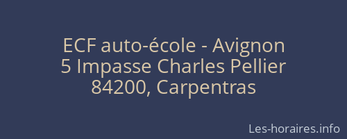 ECF auto-école - Avignon
