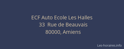 ECF Auto Ecole Les Halles
