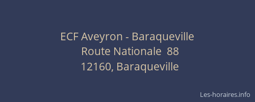 ECF Aveyron - Baraqueville