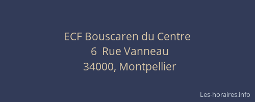 ECF Bouscaren du Centre