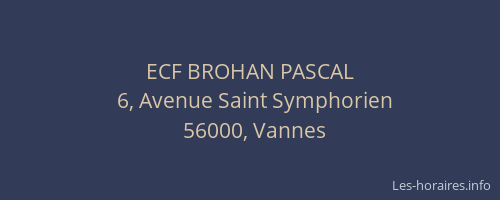ECF BROHAN PASCAL