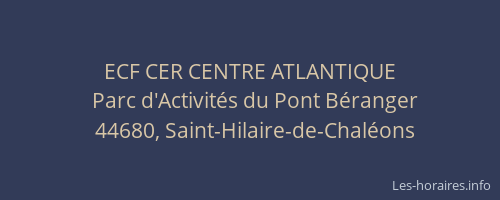 ECF CER CENTRE ATLANTIQUE