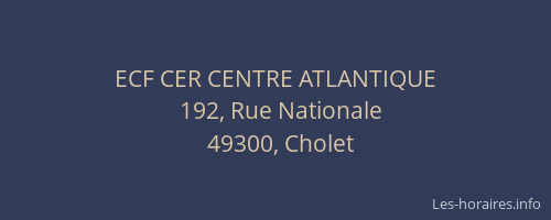ECF CER CENTRE ATLANTIQUE