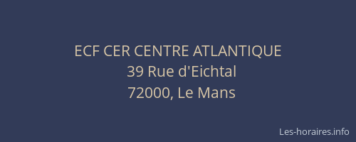 ECF CER CENTRE ATLANTIQUE