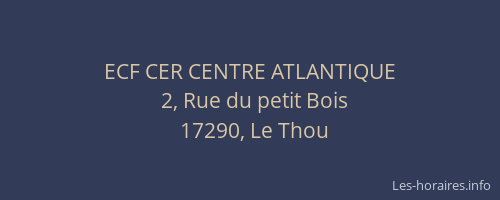 ECF CER CENTRE ATLANTIQUE