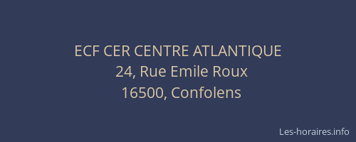 ECF CER CENTRE ATLANTIQUE