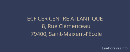 ECF CER CENTRE ATLANTIQUE