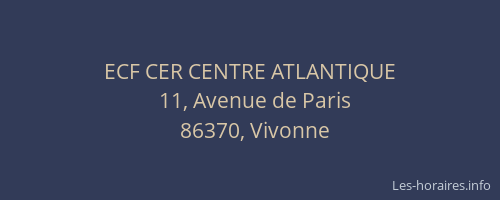 ECF CER CENTRE ATLANTIQUE