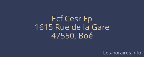 Ecf Cesr Fp