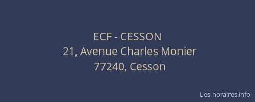 ECF - CESSON