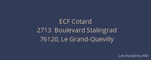 ECF Cotard