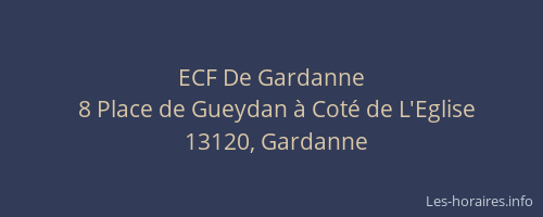 ECF De Gardanne