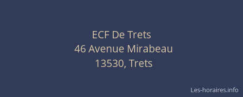 ECF De Trets