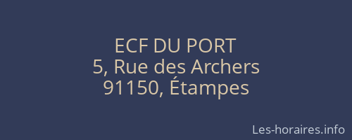 ECF DU PORT