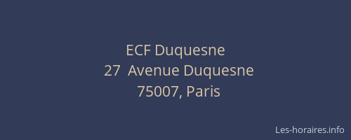 ECF Duquesne