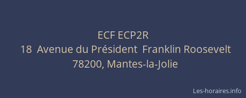 ECF ECP2R