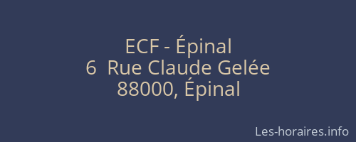 ECF - Épinal