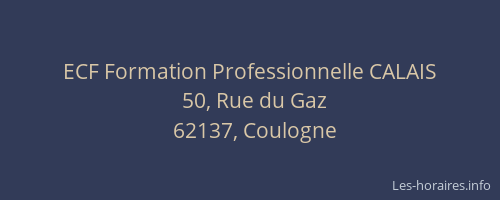 ECF Formation Professionnelle CALAIS
