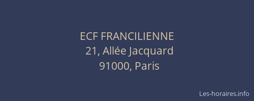ECF FRANCILIENNE