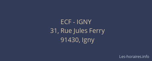 ECF - IGNY