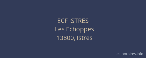 ECF ISTRES