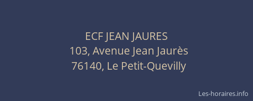 ECF JEAN JAURES