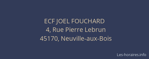 ECF JOEL FOUCHARD