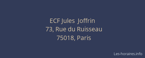 ECF Jules  Joffrin