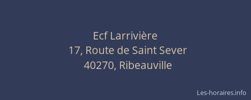 Ecf Larrivi&egrave;re