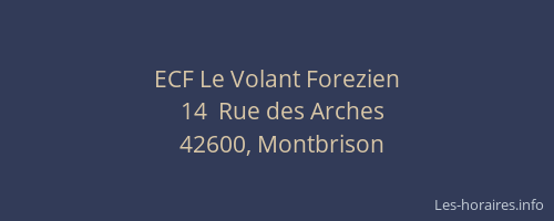 ECF Le Volant Forezien