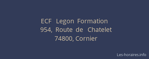 ECF   Legon  Formation