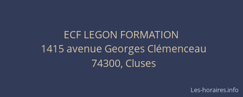 ECF LEGON FORMATION
